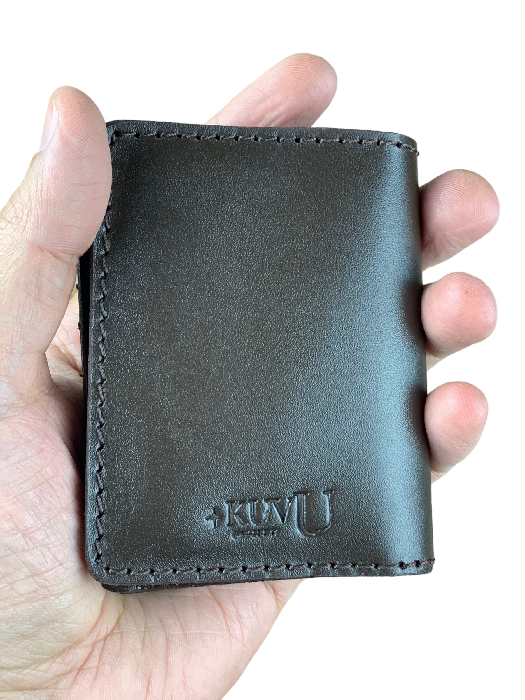 Slim Wallet Genuine Leather - Black