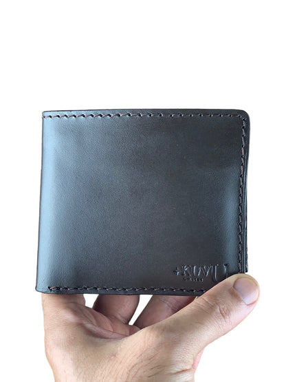 LEATHER WALLET - Black + Card Holder