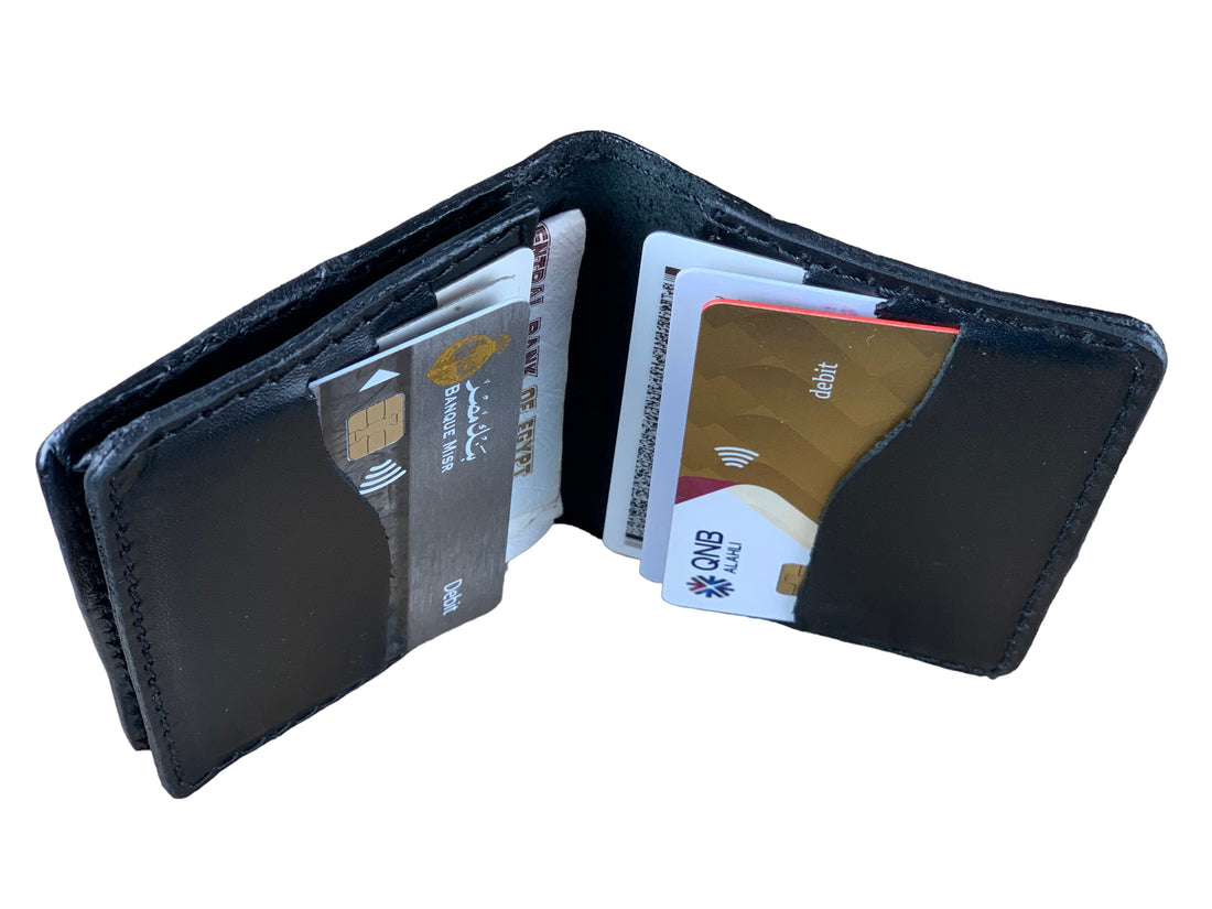 Leather Card Holder - Black