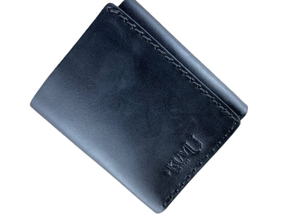 Slim Wallet Genuine Leather - Black