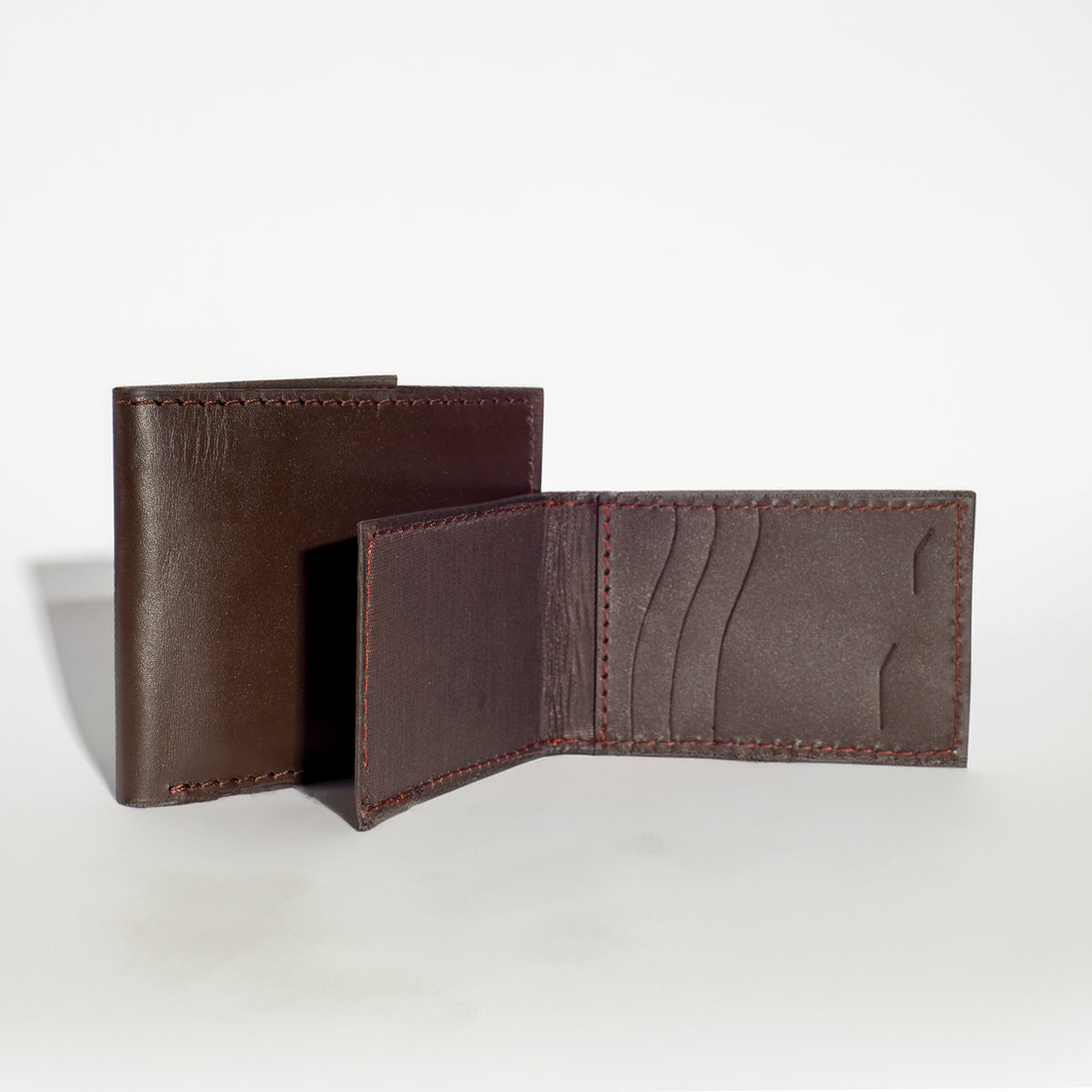 LEATHER WALLET - Dark Brown + Card Holder